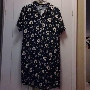 Planchette shirt dress ouija witch goth